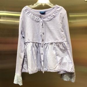 Naartjie Purple Button Up Cardigan